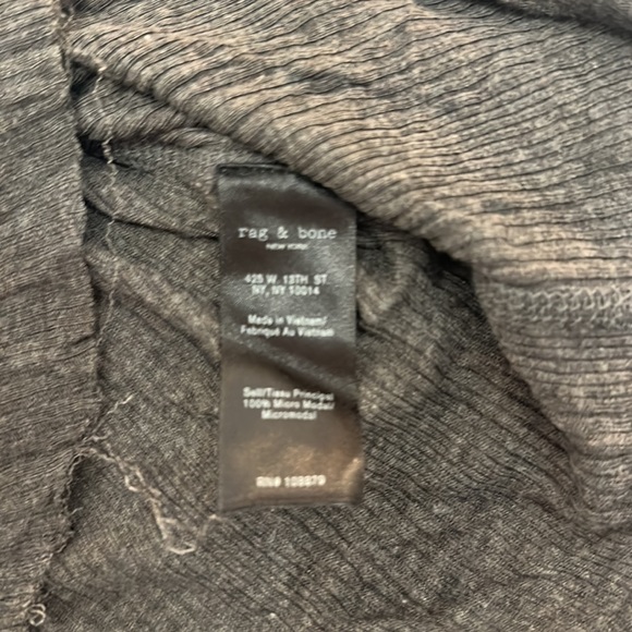 Rag & Bone basic tee with distressed hem - Picture 3 of 4